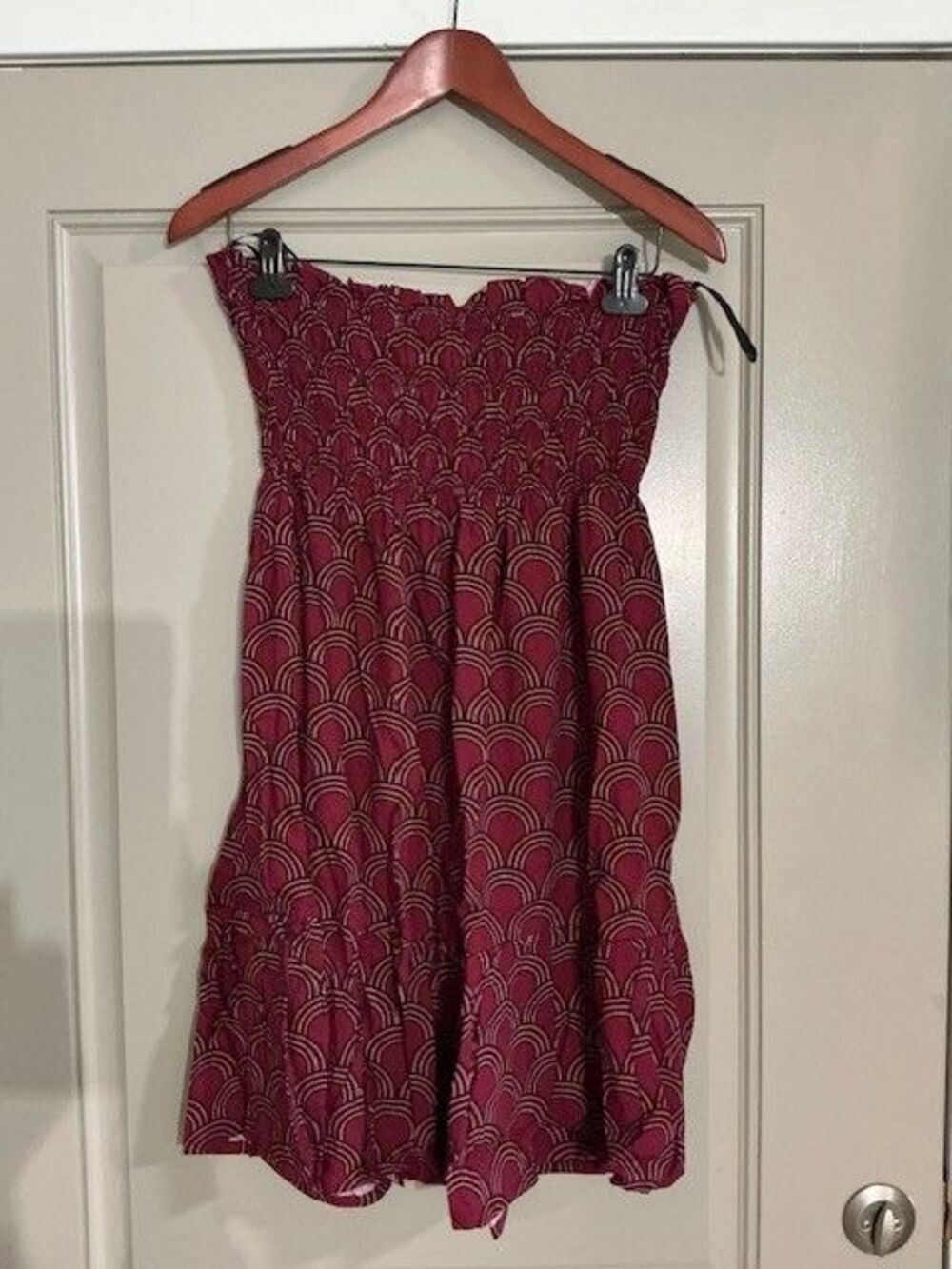 La Mer Luxe Izzy Dress in Cannes Crimson Black Sz M NWT ***